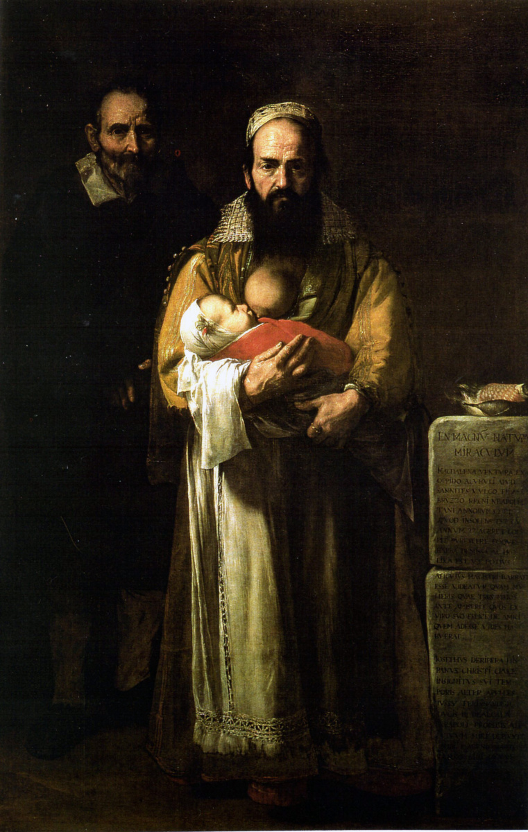 Хосе де Рибера. Магдалена Вентура с мужем и сыном