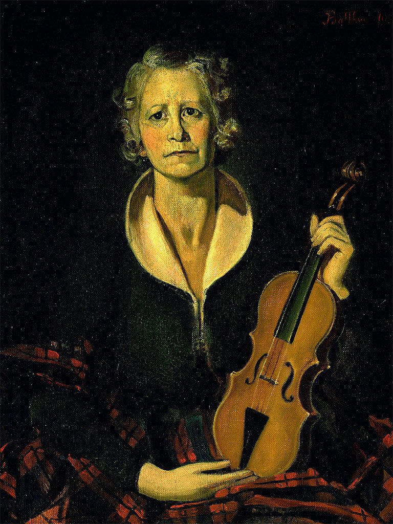 Бальтюс (Бальтазар Клоссовски де Рола). Женщина со скрипкой