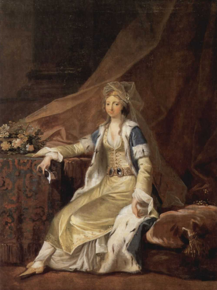 Йенс Юль. Портрет Луизы, герцогини Шлезвиг-Голштинии, в турецком одеянии