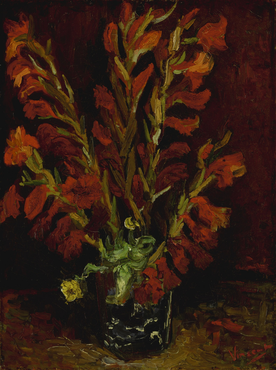 Винсент Ван Гог. Натюрморт: ваза с гладиолусами