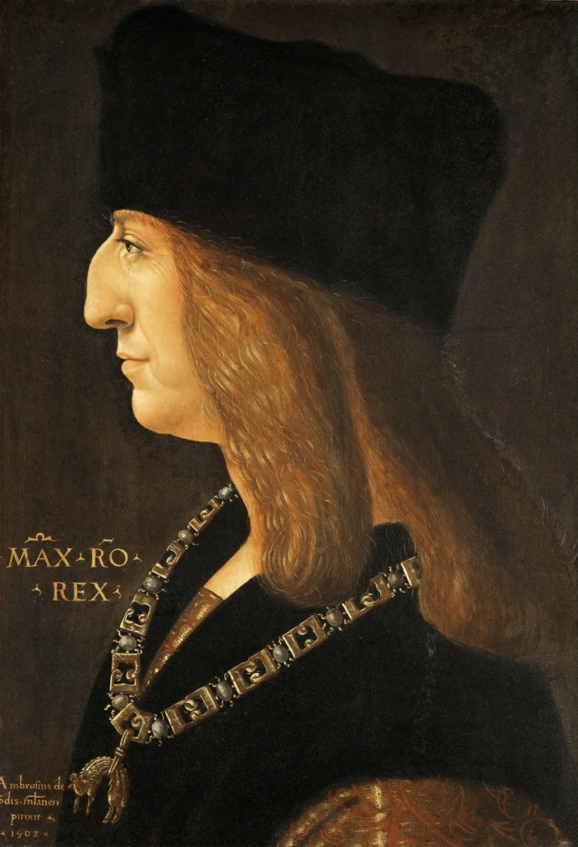 Джованни Амброджо де Предис. Портрет Максимилиана I, императора Священной Римской империи