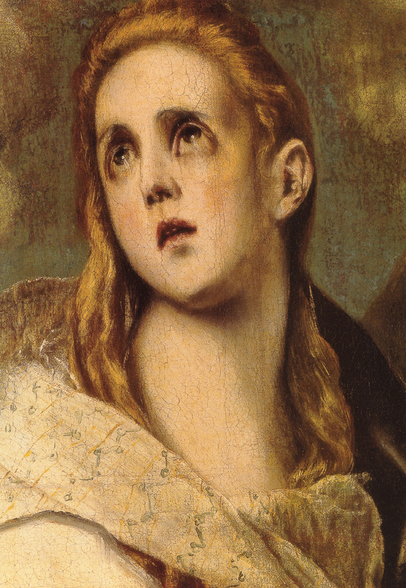 Эль Греко (Доменико Теотокопули). Кающаяся Магдалина (фрагмент)
