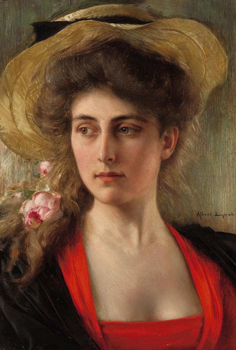Альберт Линч 1851-1912 перуанский художник. Голова женщины.