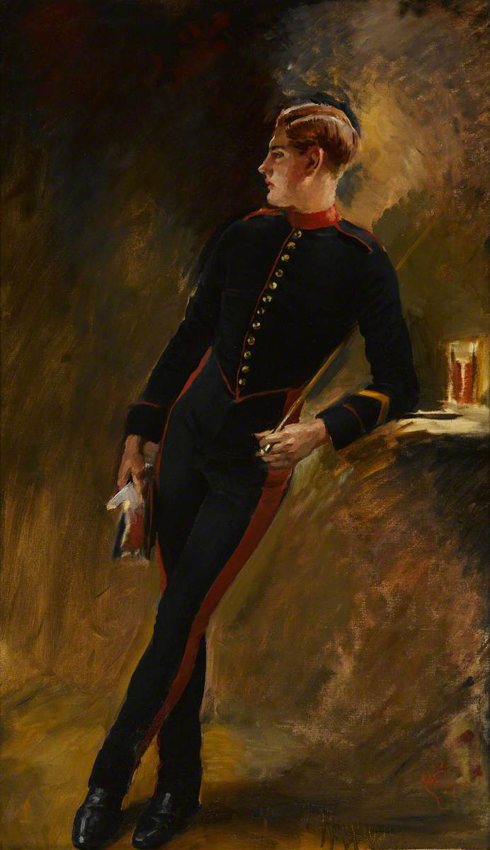Уильям Брюс Эллис Ранкен. Солдат королевской конной гвардии, в парадной одежде