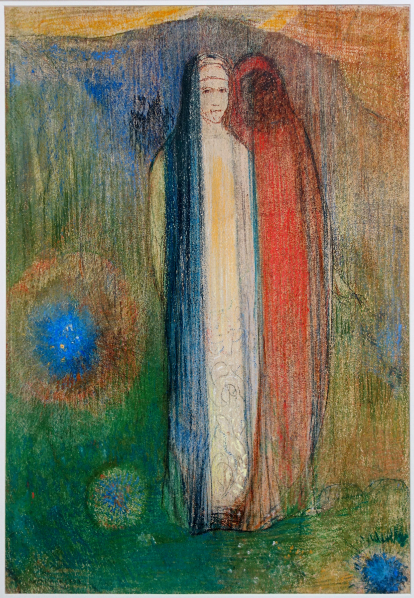 Одилон Редон. Две женщины в пейзаже (Три цвета)