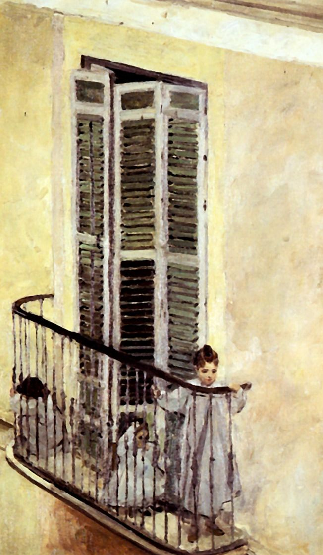 Александр Яковлевич Головин. Дети на балконе. Испания