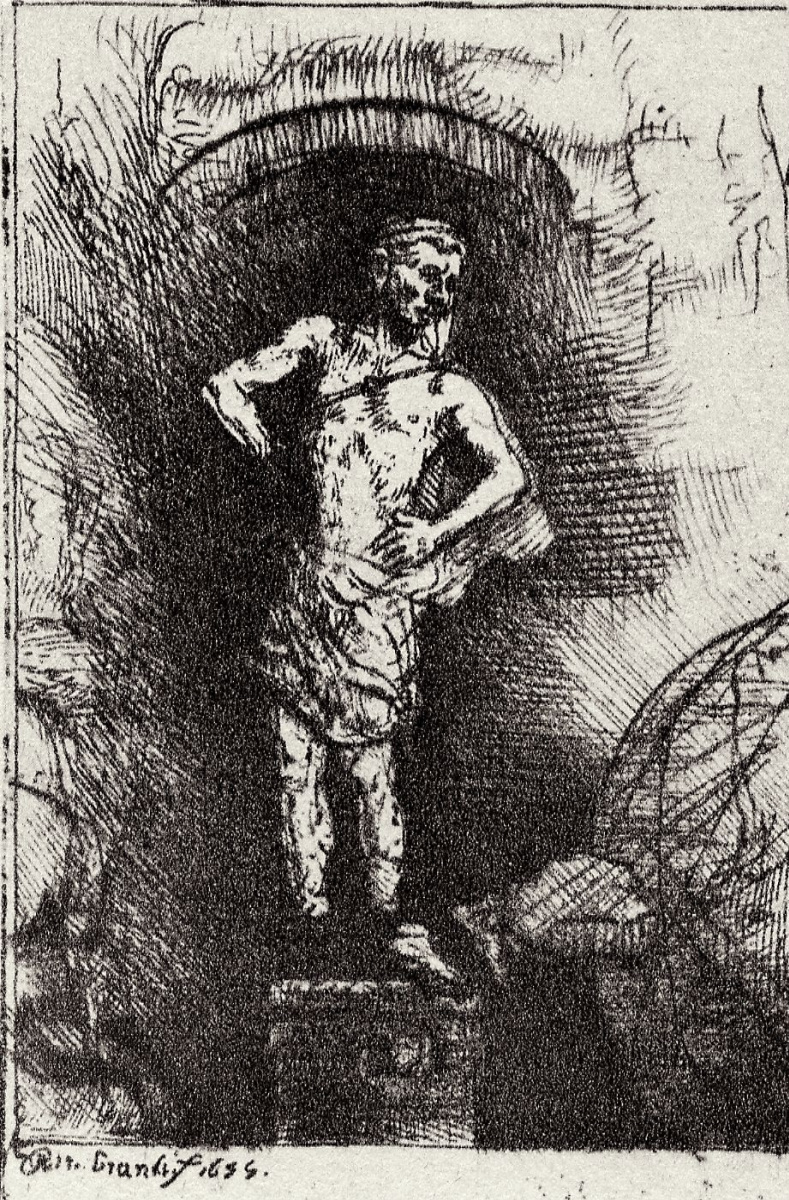 Рембрандт Харменс ван Рейн. Статуя Навуходоносора