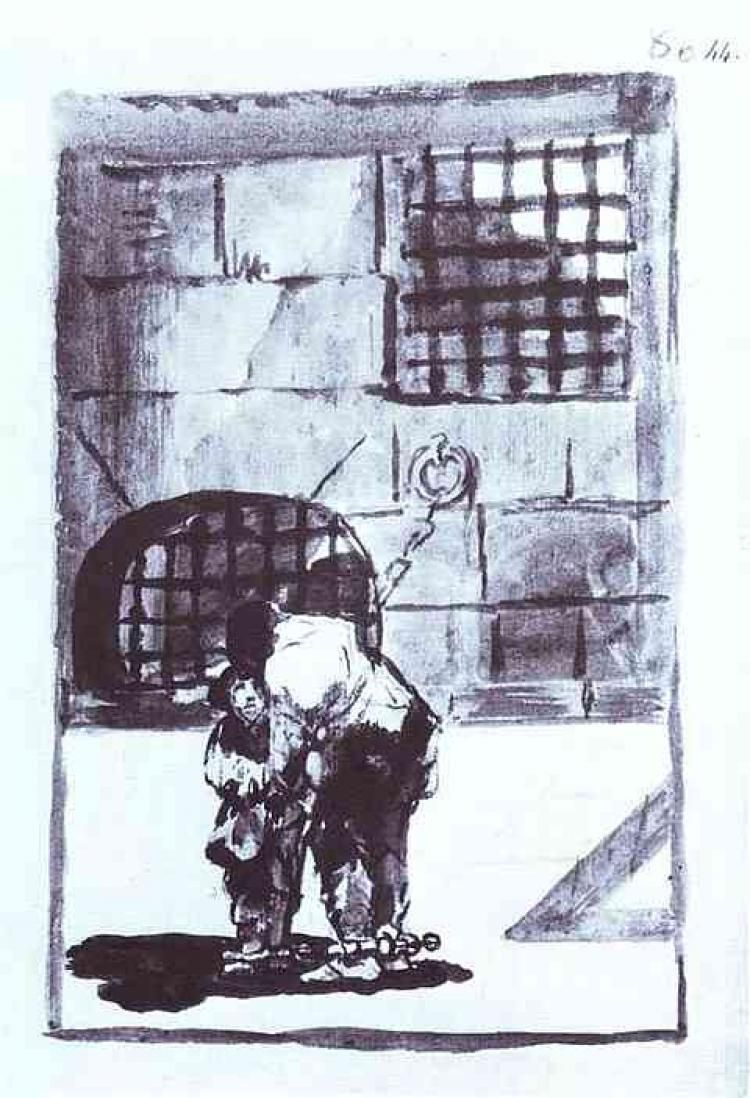 Франсиско Гойя. Заключенный в цепях
