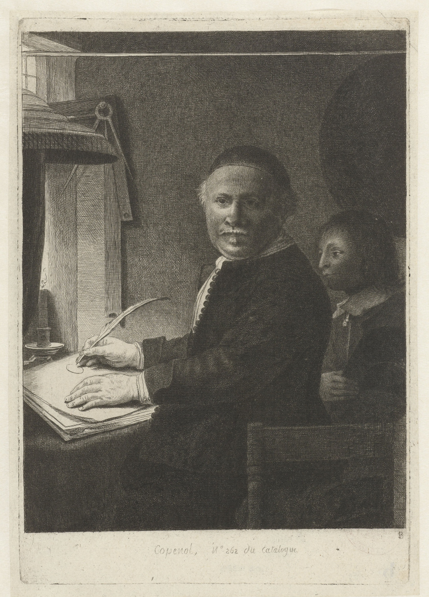 Рембрандт Харменс ван Рейн. Портрет каллиграфа Ливена Виллемса Коппеноля