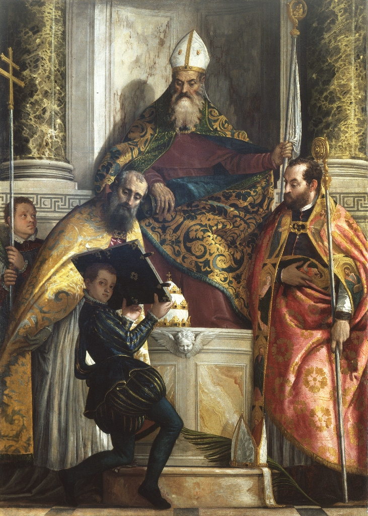 Паоло Веронезе. Святой Антоний Аббат со святым Корнилием и святым Киприаном