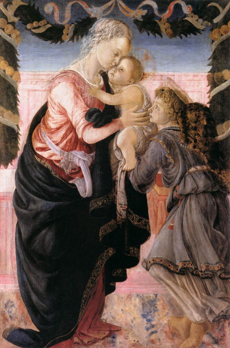 Сандро Боттичелли. Мадонна с младенцем и ангелом
