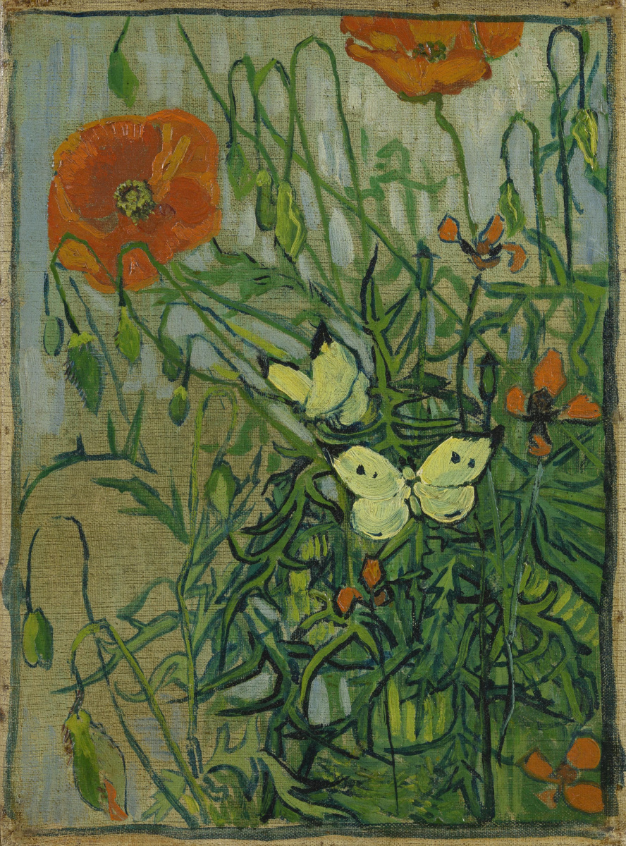 Винсент Ван Гог. Маки и бабочки