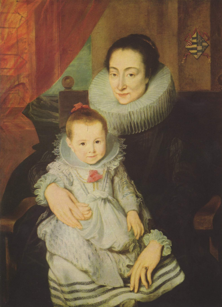 Антонис ван Дейк. Портрет Марии Клариссы, супруги Яна Вовериуса, с ребёнком