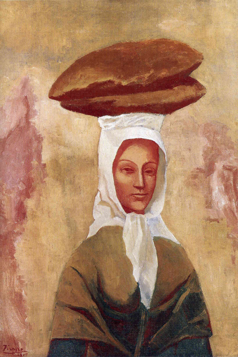 Пабло Пикассо. Женщина, несущая хлеб