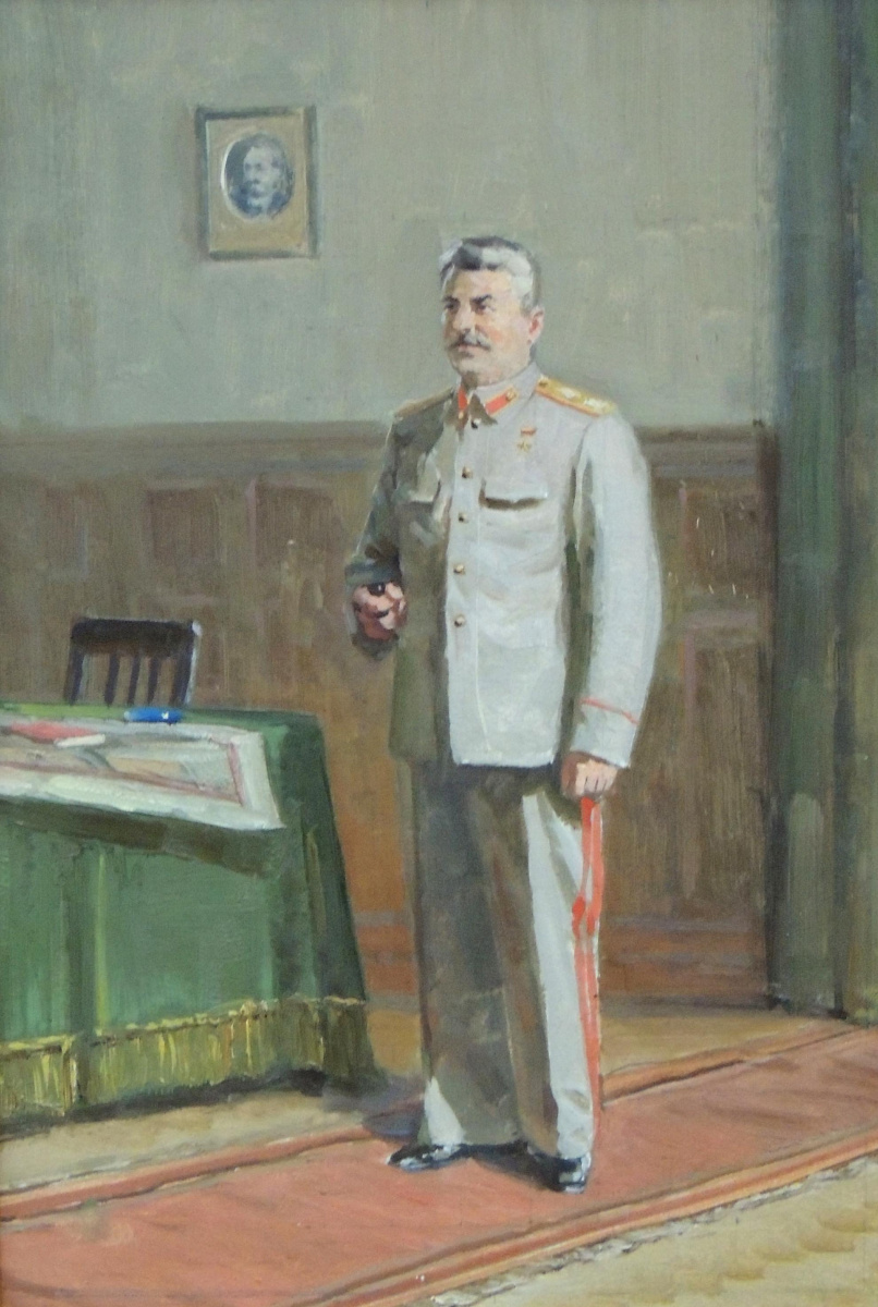 Петр Степанович Сулименко. Портрет Сталина 1950-е