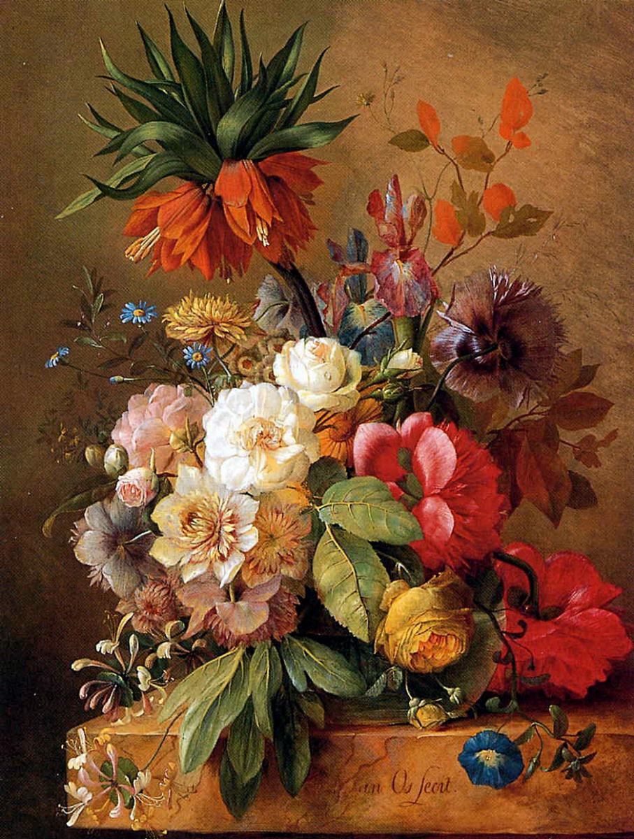 Анри ван Ос-Делез. Натюрморт с цветами