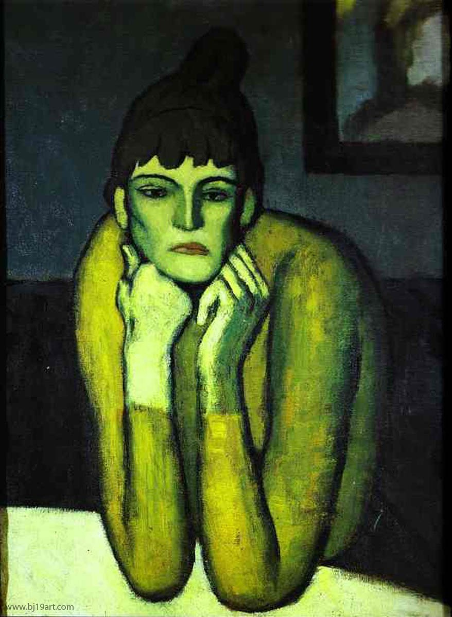 Пабло Пикассо. Женщина с шиньоном