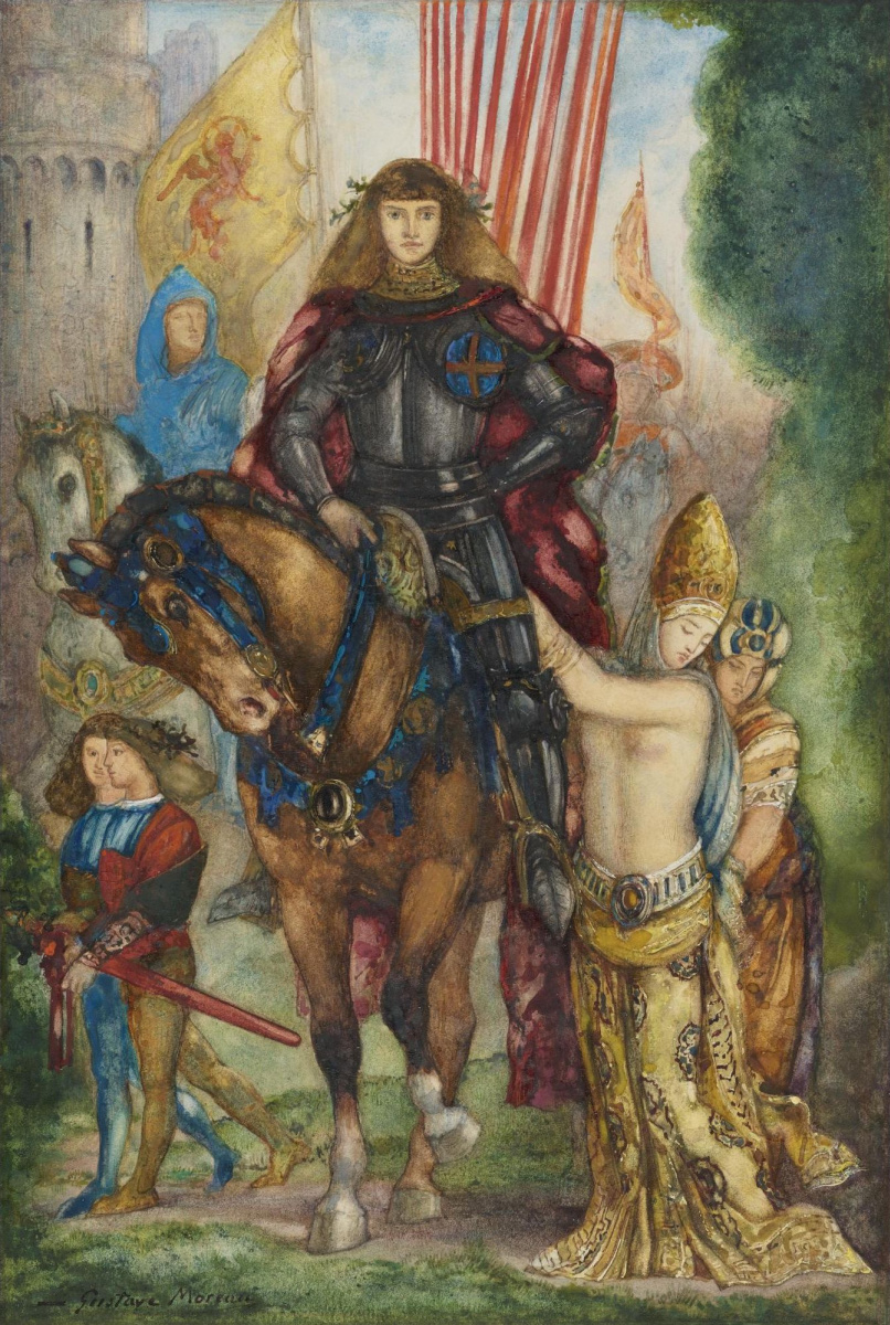 Гюстав Моро. Генуэзский воин св. Георгия с венецианскими пленницами