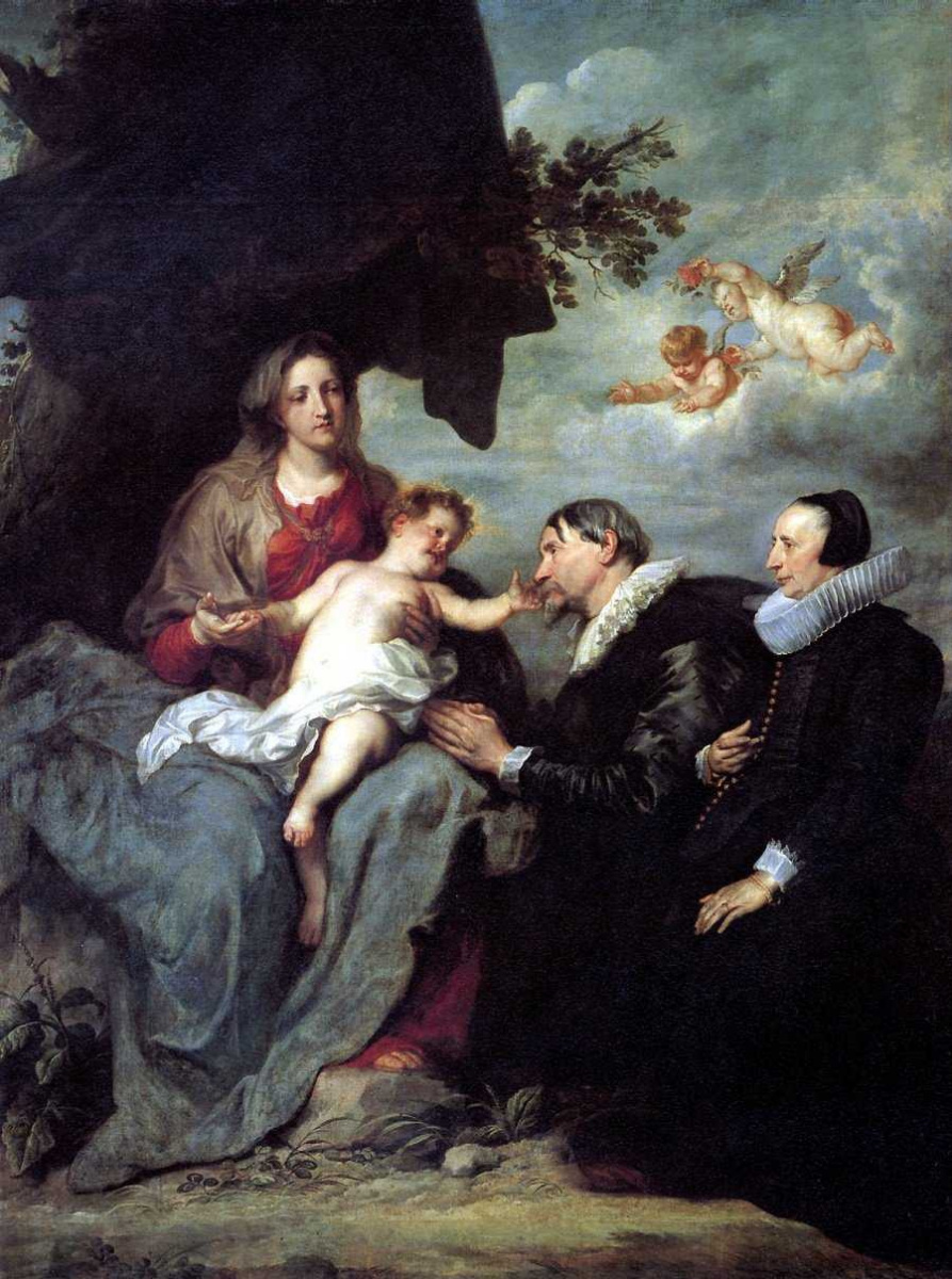 Антонис ван Дейк. Мадонна с младенцем и двумя донаторами