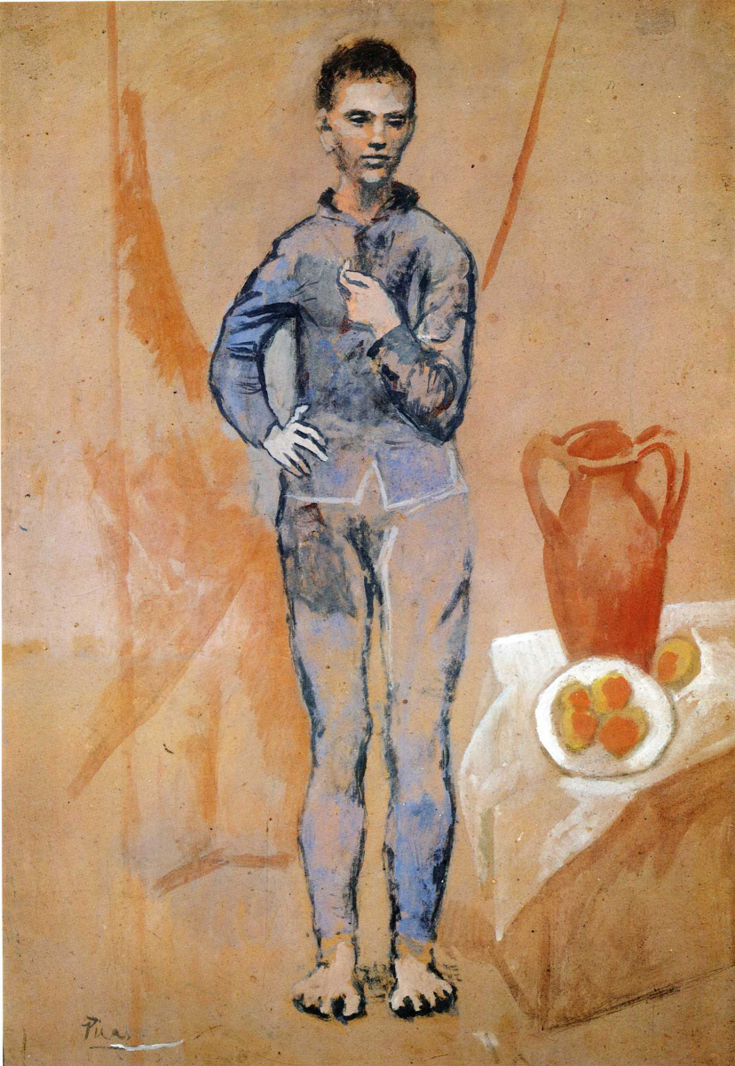 Пабло Пикассо. Жонглер с натюрмортом