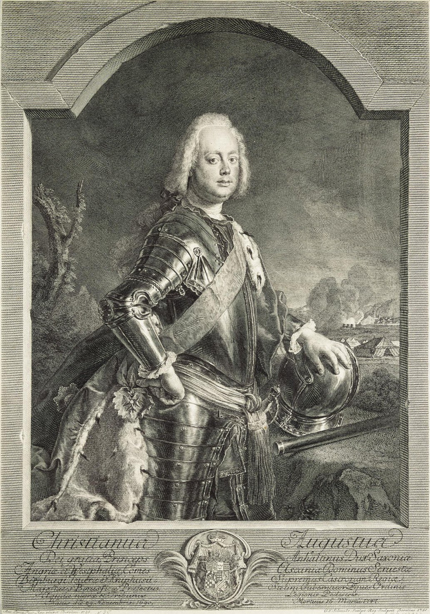 Георг Фридрих Шмидт. Портрет принца Христиана Августа Ангальт-Цербского