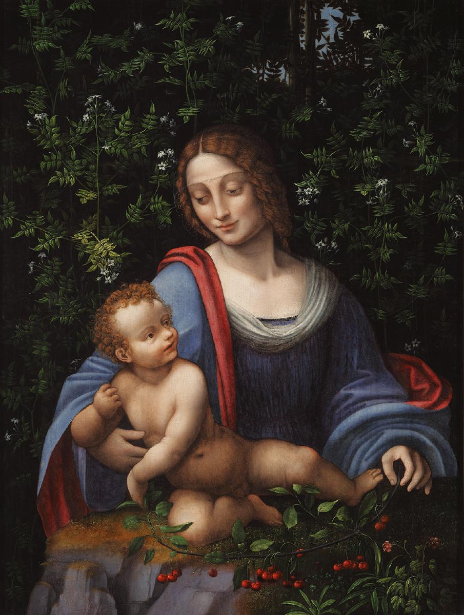 Франческо Мельци. Мадонна с младенцем под сенью жасмина