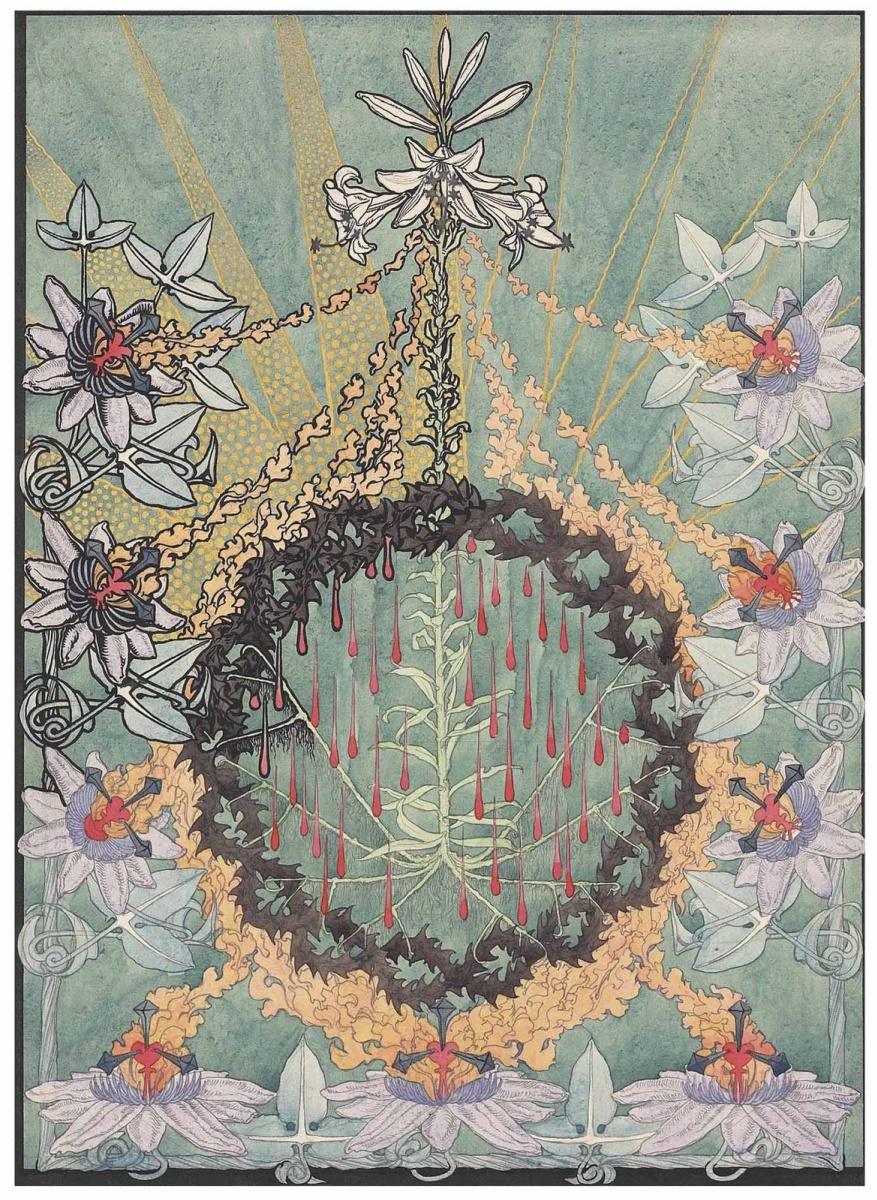 Карлос Швабе. Дизайн обложки. Страсти Христовы.  1908