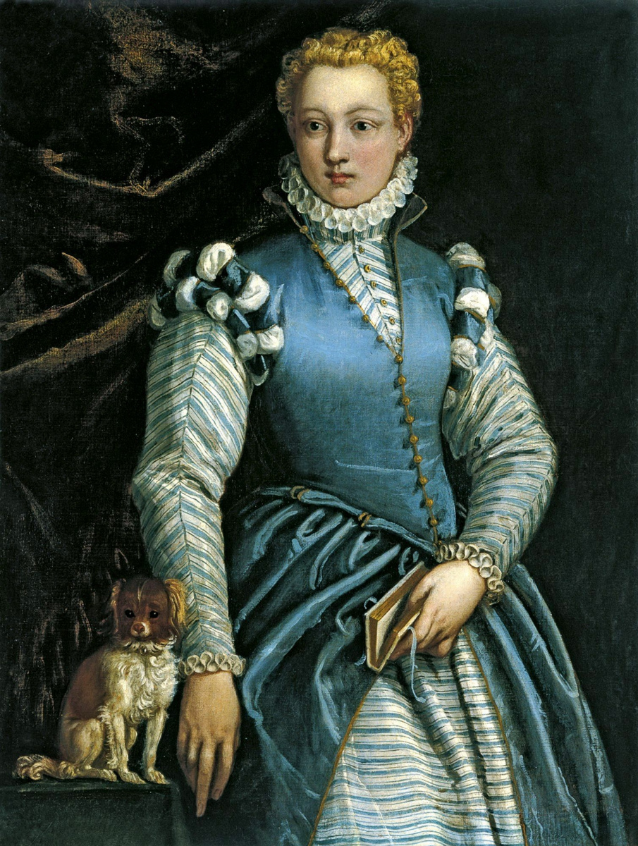Портрет женщины с собакой. Изабелла Андреини