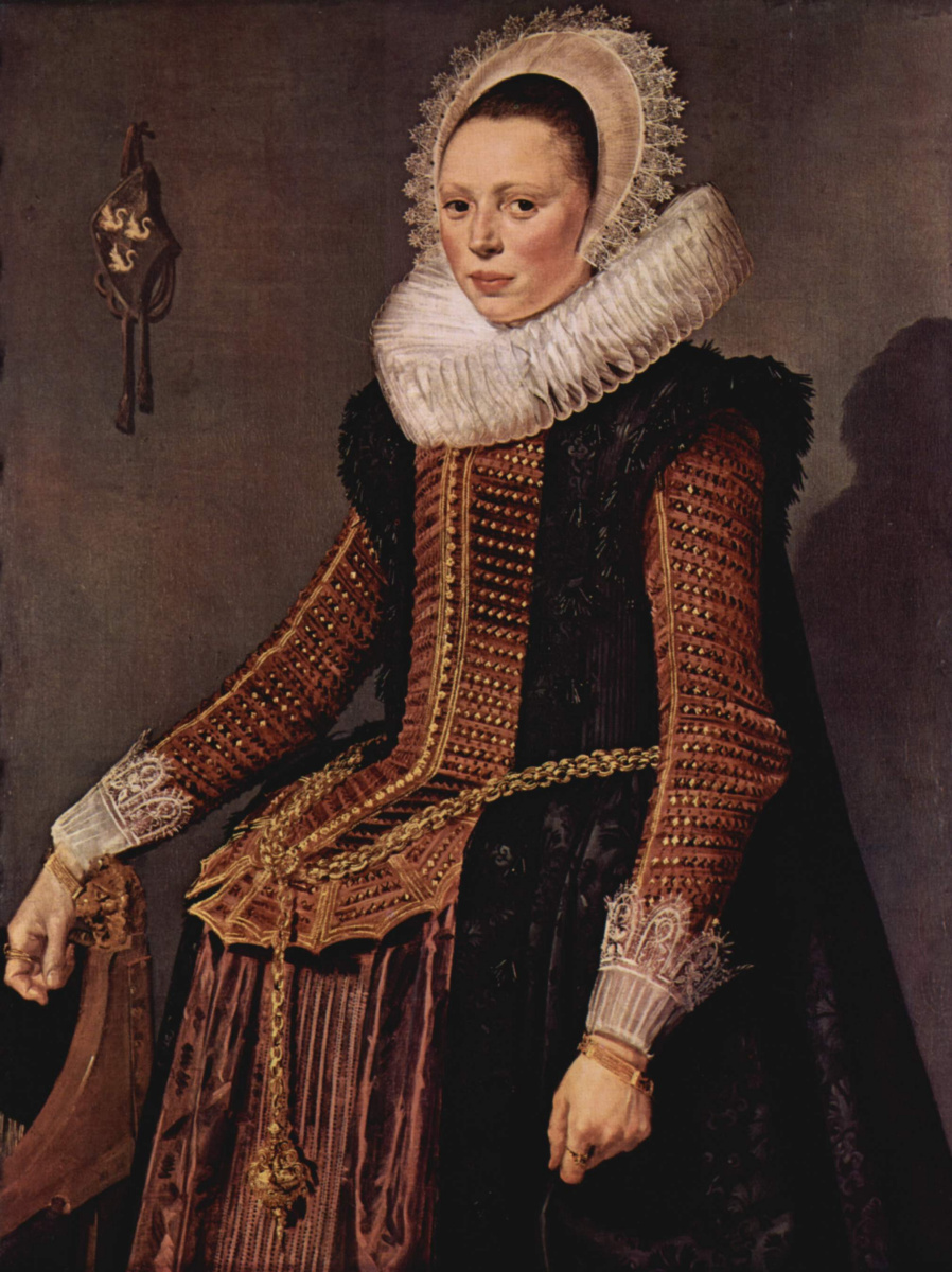 Франс Хальс. Портрет женщины в кружевном воротнике и чепце