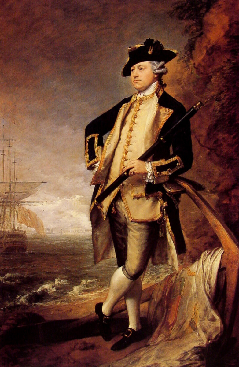 Томас Гейнсборо. Коммандор Август Херви, позднее вице-адмирал и 3-й граф Бристоля