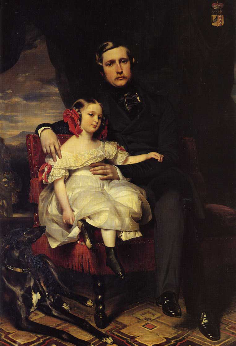 Франц Ксавер Винтерхальтер. Принц Александр де Ваграм и его дочь Малси