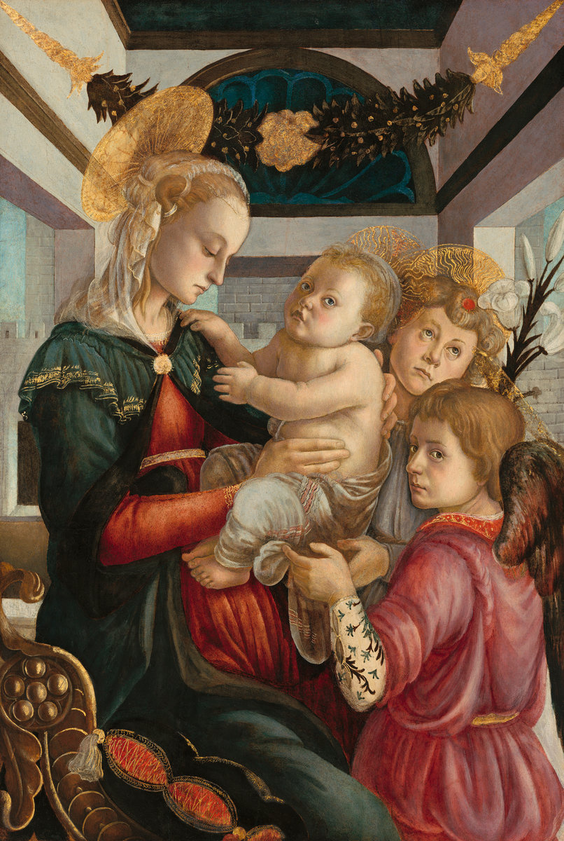 Сандро Боттичелли. Мадонна с Младенцем и ангелами