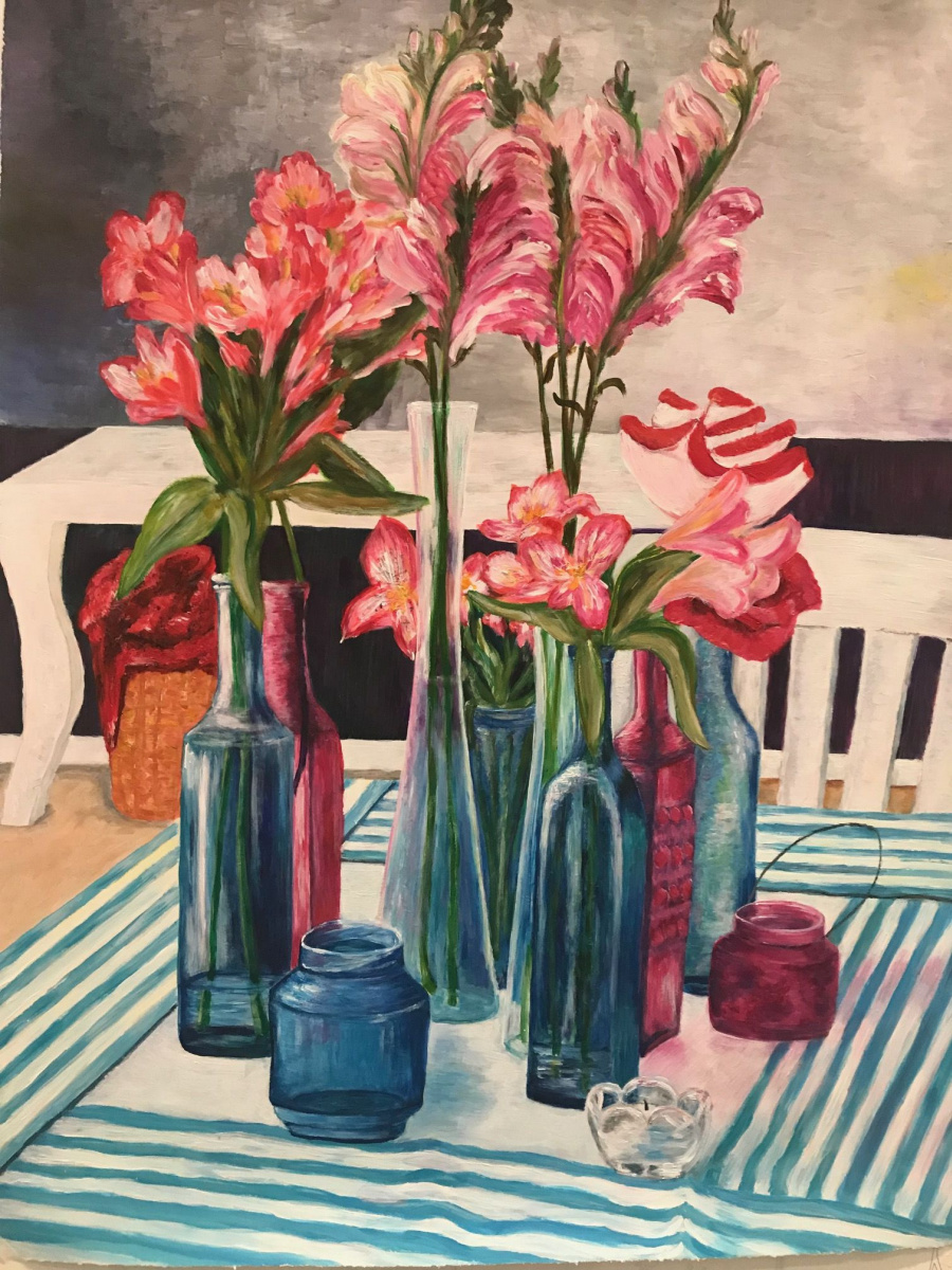 Анастасия Полякова. Flowers on table