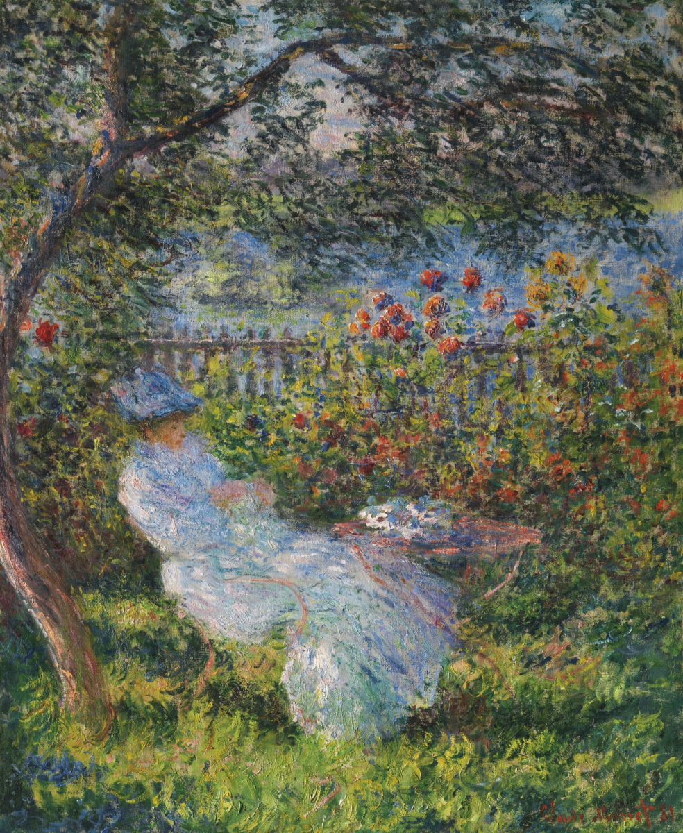 claude monet alice hoschedé in the garden