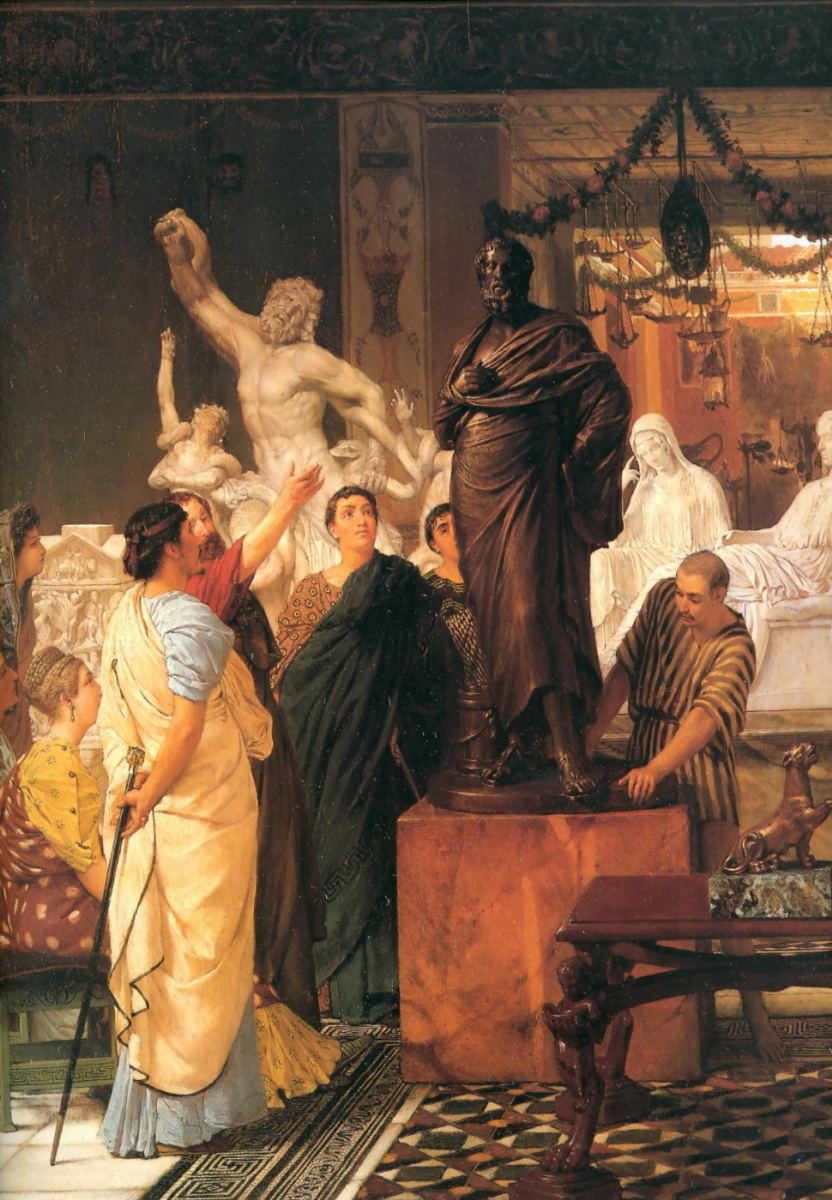 Лоуренс Альма-Тадема. Скульптурная галерея в Риме времён Августа