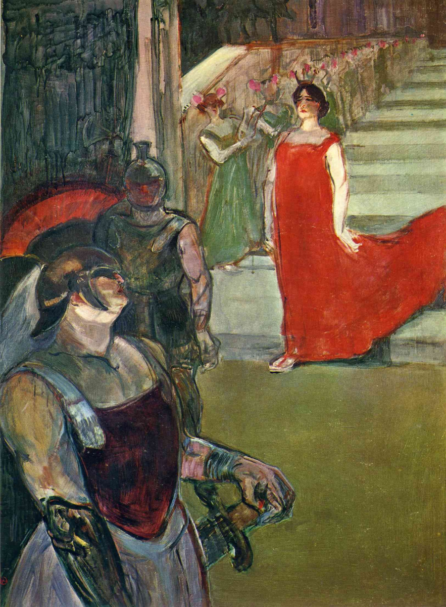 Анри де Тулуз-Лотрек. Сцена из оперы "Мессалина" в опере Бордо