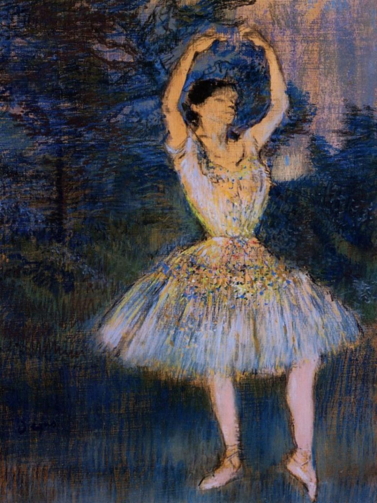 Эдгар Дега. Балерина с поднятыми руками