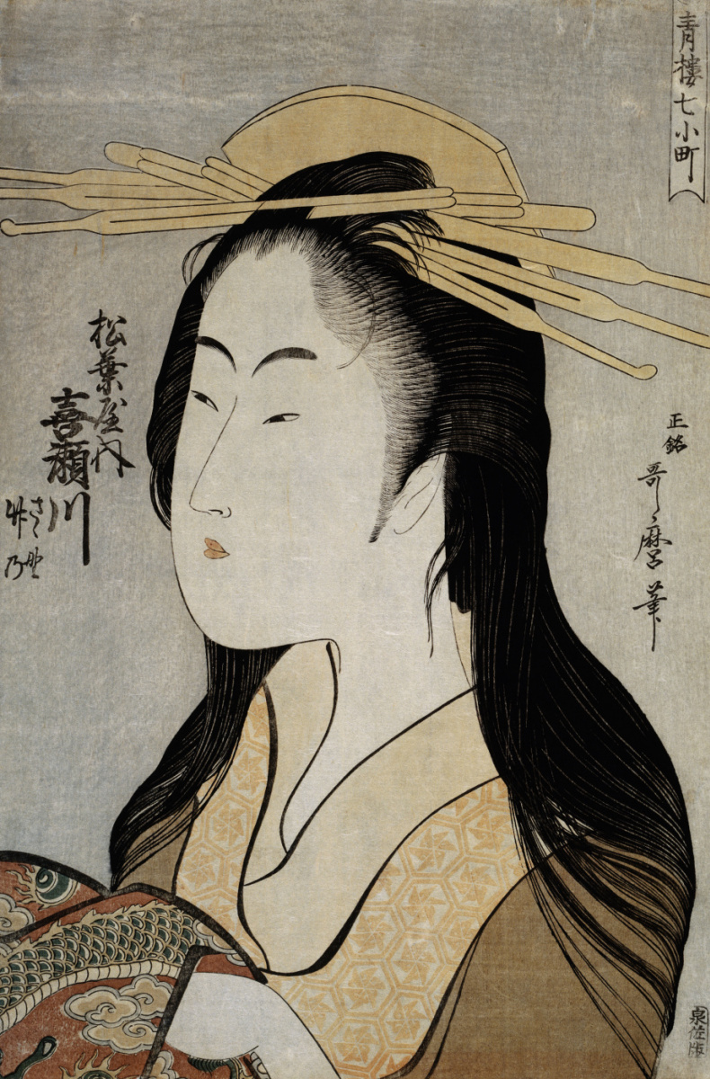 Китагава Утамаро. Портрет Кисегавы из Мацубаё