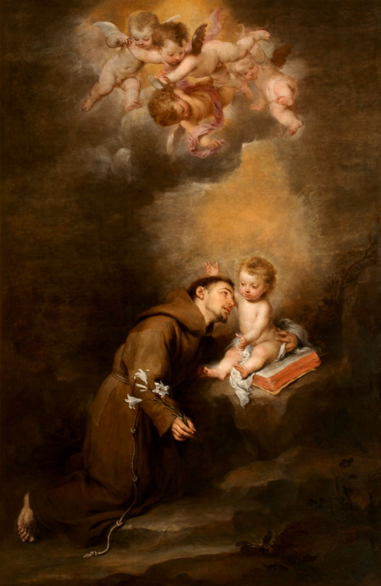 Бартоломе Эстебан Мурильо. Святой Антоний Падуанский с младенцем