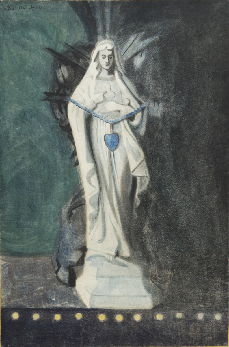 Леон Спиллиарт. Notre-Dame With the Blue Heart, 1907