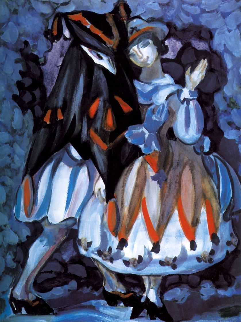 Сергей Юрьевич Судейкин. «Венецианские куклы» Фрагмент. 1910