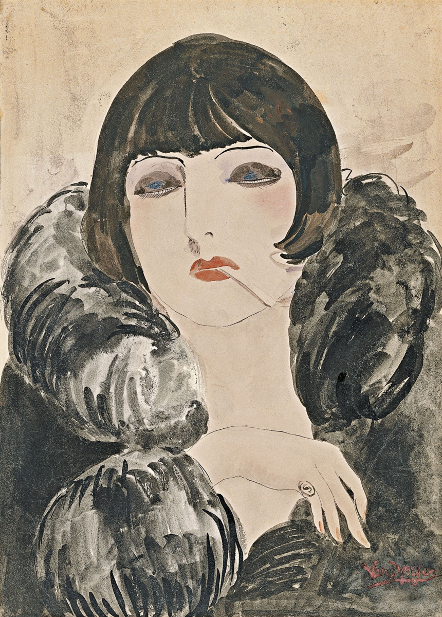 Кес Ван Донген. Портрет женщины с сигаретой (Кики де Монпарнас)