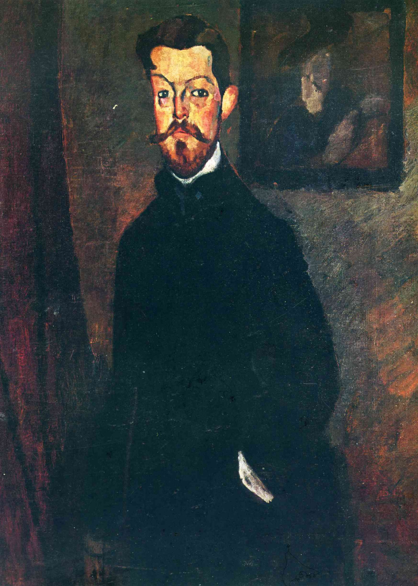 Амедео Модильяни. Портрет доктора Поля Александера на коричневом фоне