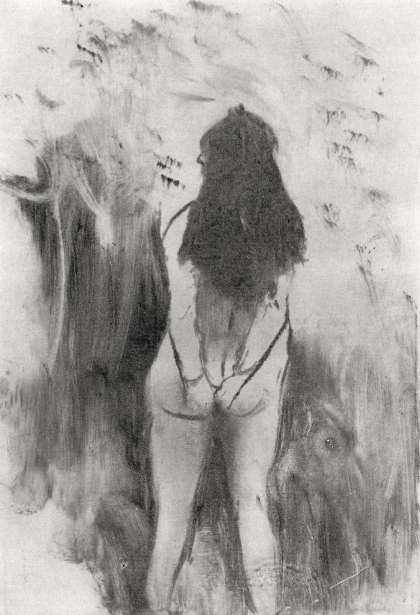 Эдгар Дега. Обнаженная женщина, фигура со спины