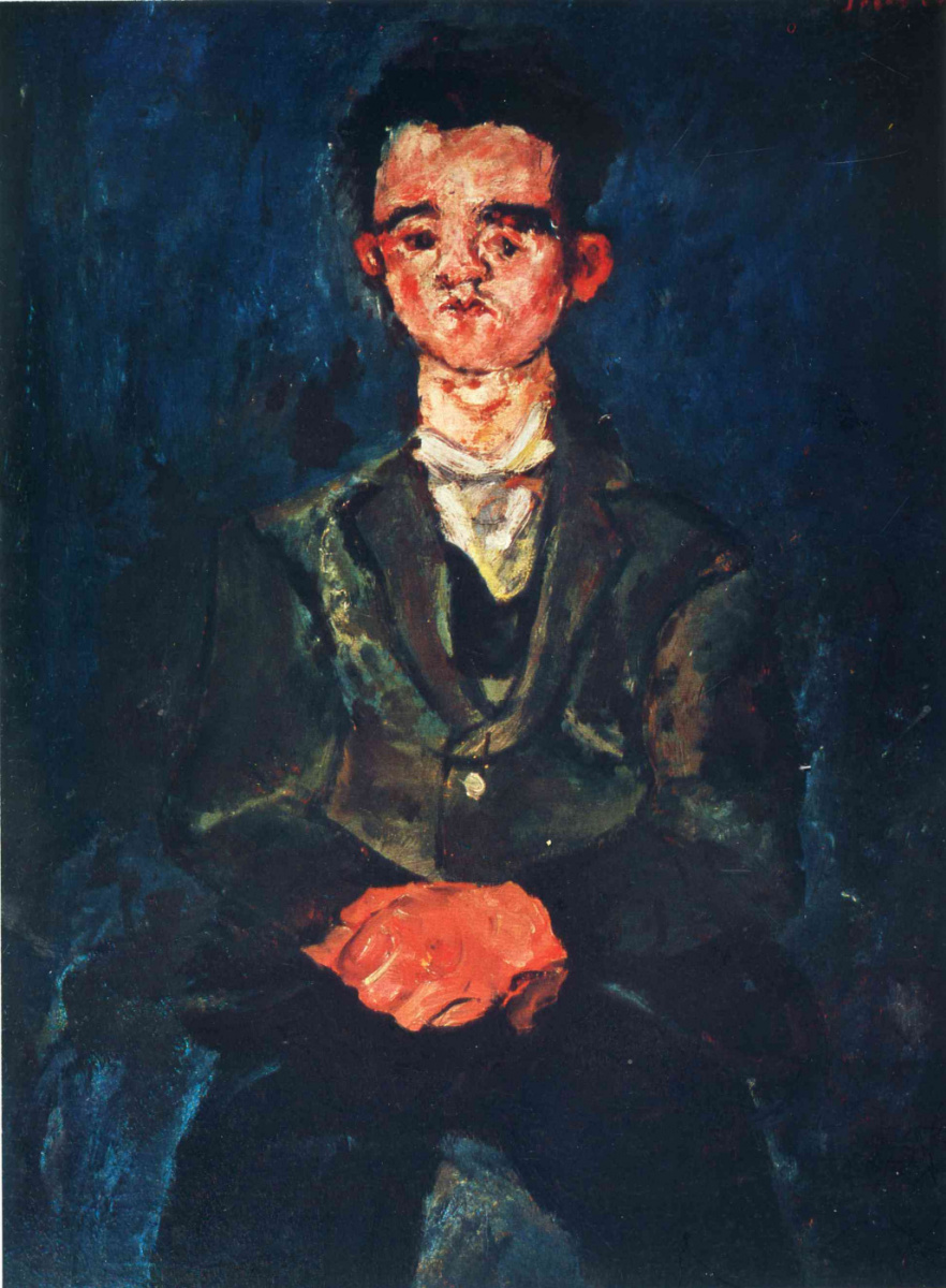 Хаим Соломонович Сутин. Портрет мальчика в голубом