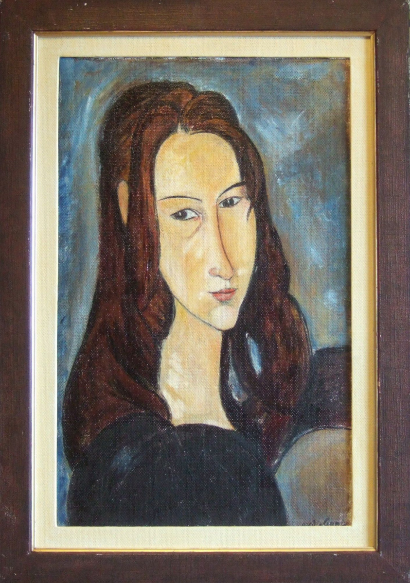 Андрей Харланов. Copy: Modigliani - Head of Jeanne Hébuterne half turned to the right