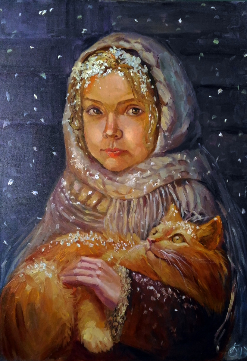 Svetlana Belova. Девочка и кот