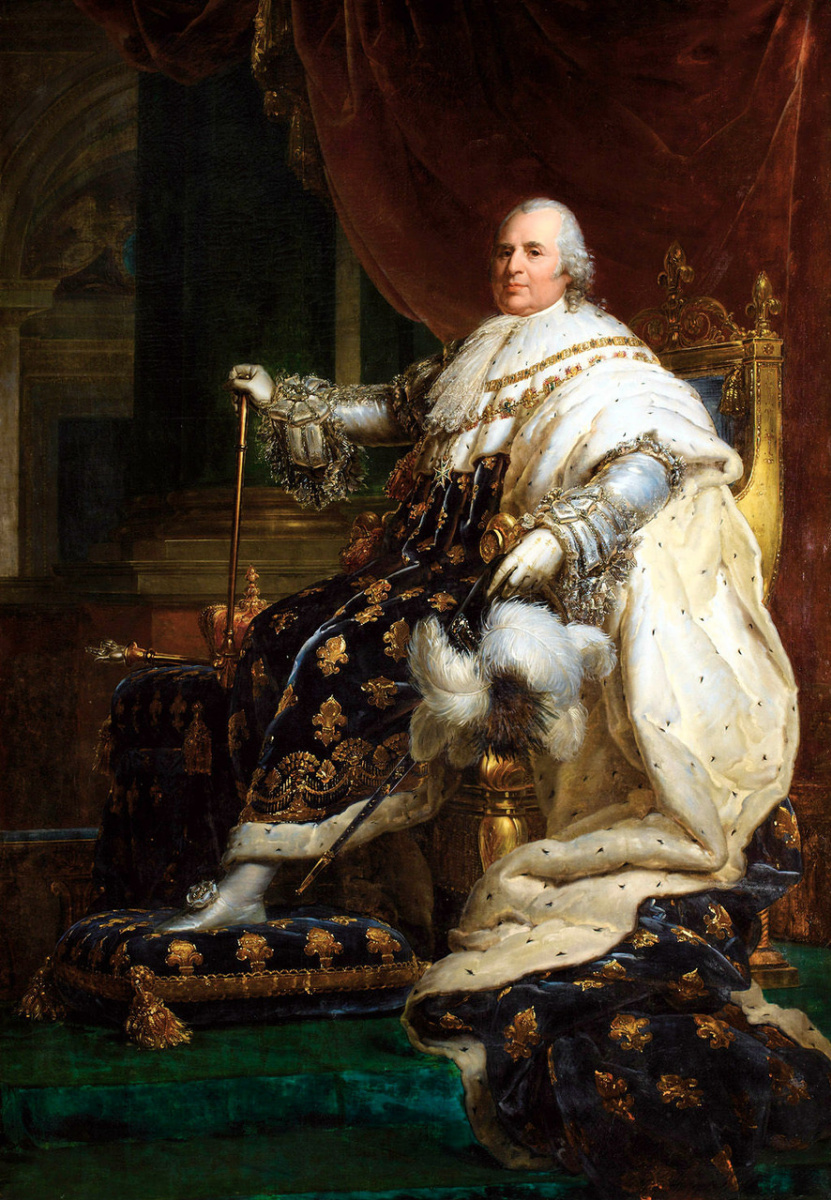 Франсуа Паскаль Симон Жерар. Людовик XVIII в коронационном одеянии