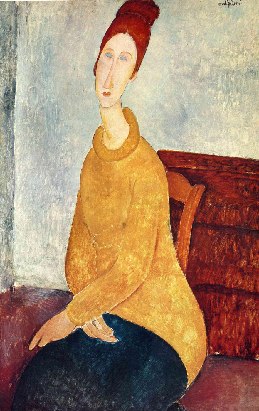 Амедео Модильяни. Портрет Жанны Эбютерн в желтом пуловере