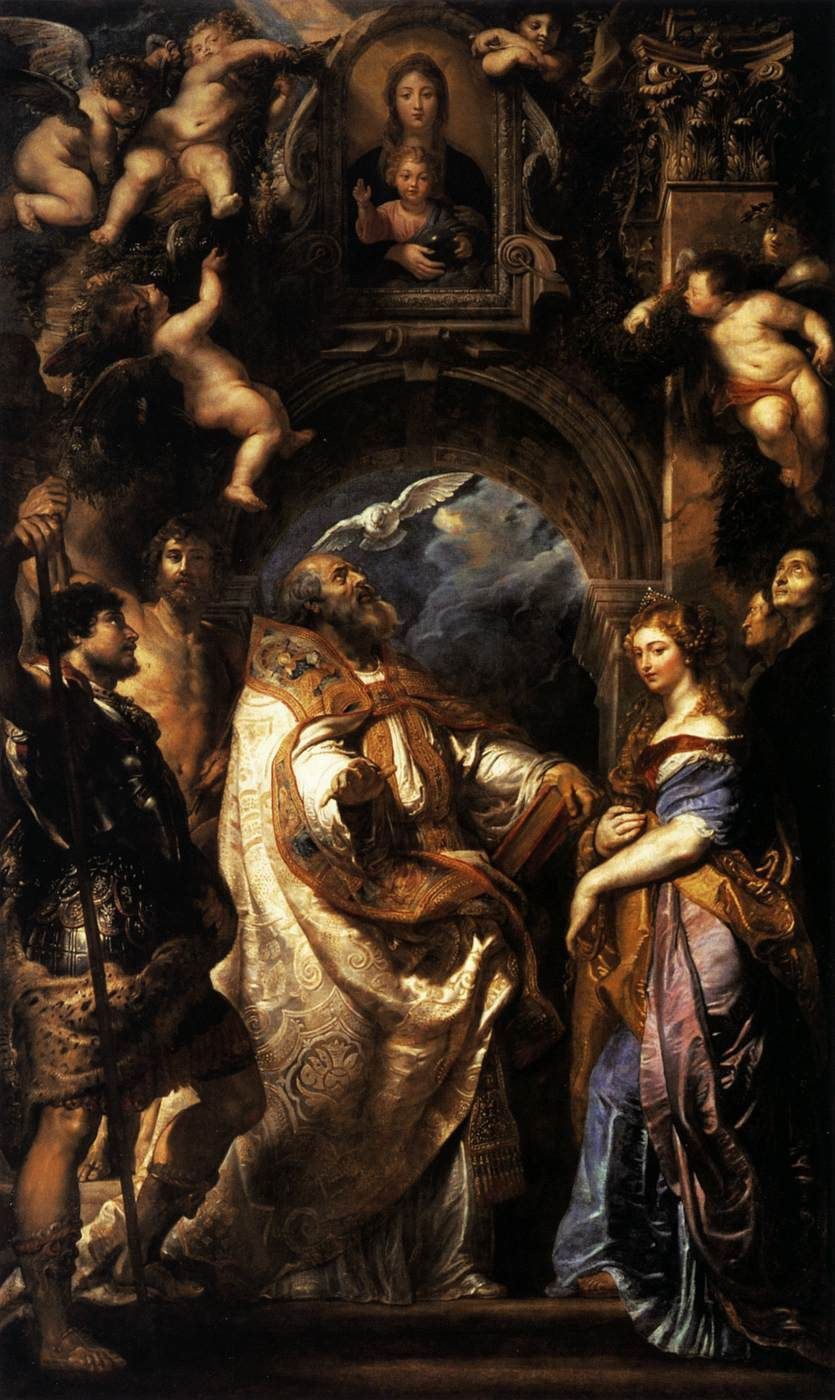 Питер Пауль Рубенс. Святой Григорий со св. Домициллой, Маврикием и Папианом